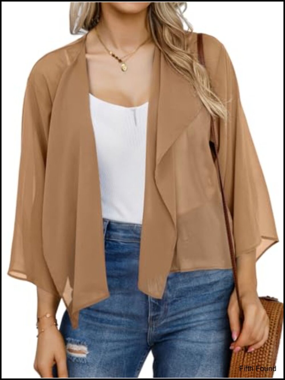 Womens Chiffon Kimono Cardigan Short Sleeve Open Front Shrug Coverup